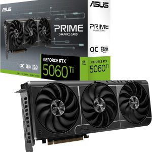 华硕 SFF-Ready Prime GeForce RTX™ 5060 Ti 8GB GDDR7 OC 版显卡(PCIe® 5.0,8GB GDDR7,HDMI®/DP 2.1,2.5 插槽,Axial-tech 风扇,双 BIOS)